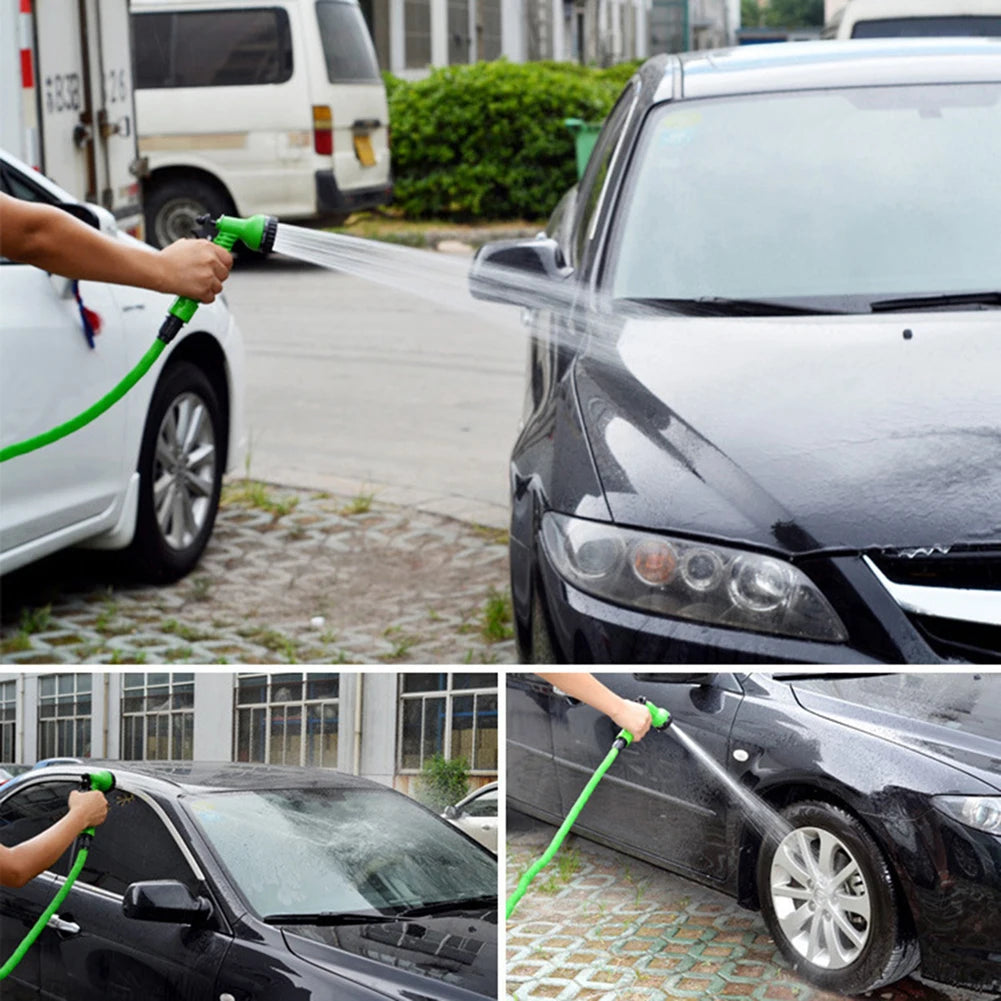 Expandable Garden Hose with Metal Connectors — High Pressure