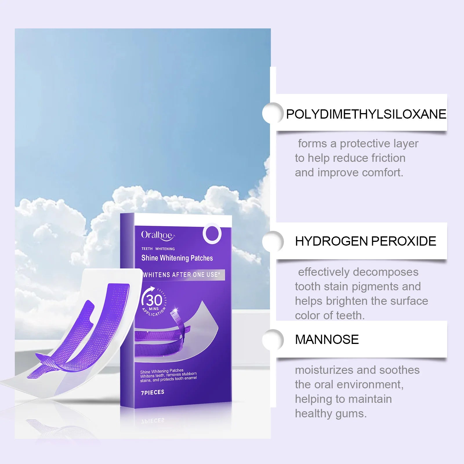 Purple Teeth Whitening Strips – Enamel-Safe Whitening & Sensitivity Reduction
