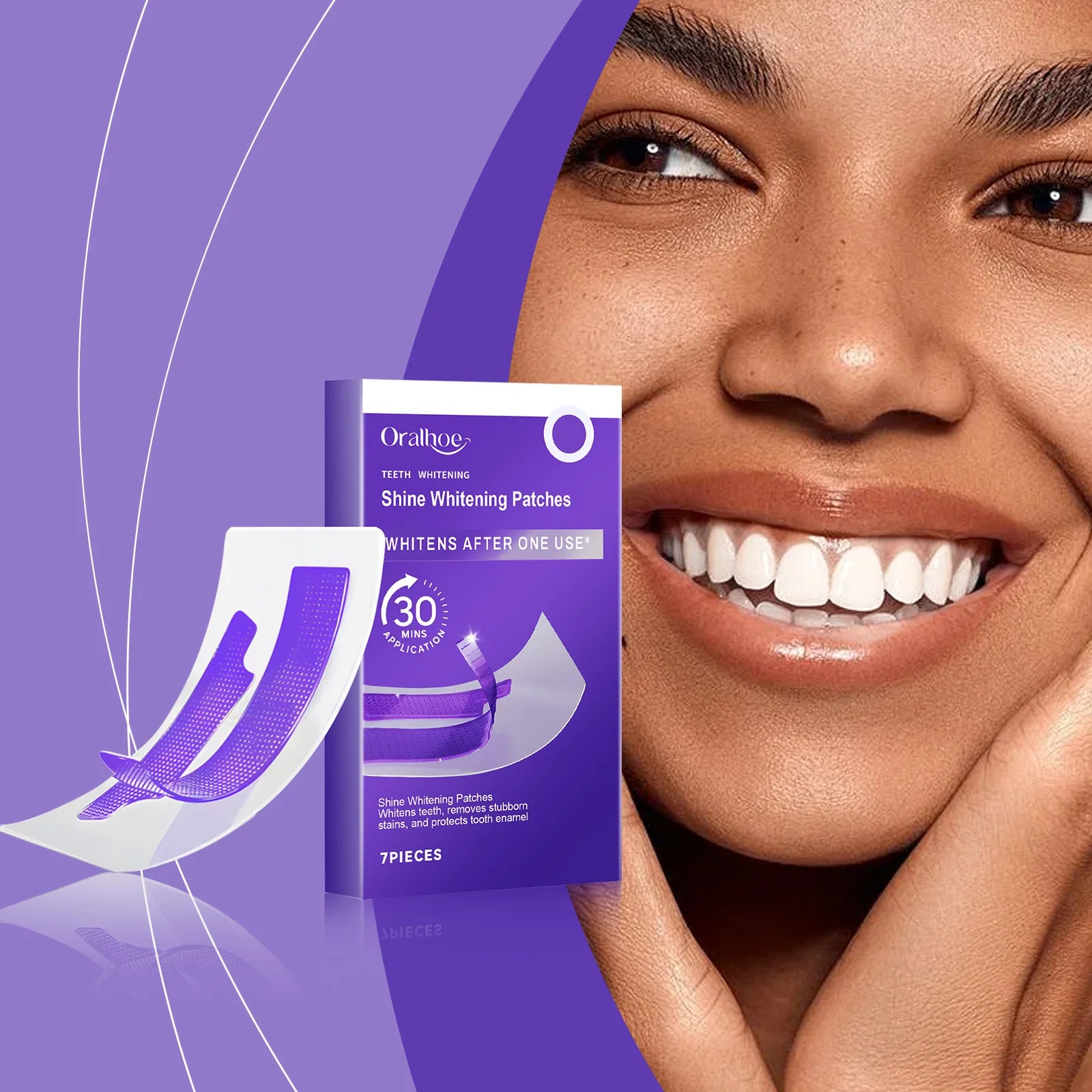 Purple Teeth Whitening Strips – Enamel-Safe Whitening & Sensitivity Reduction