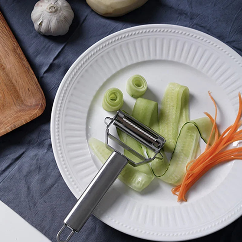 4-in-1 Stainless Steel Vegetable Peeler & Julienne Grater Set