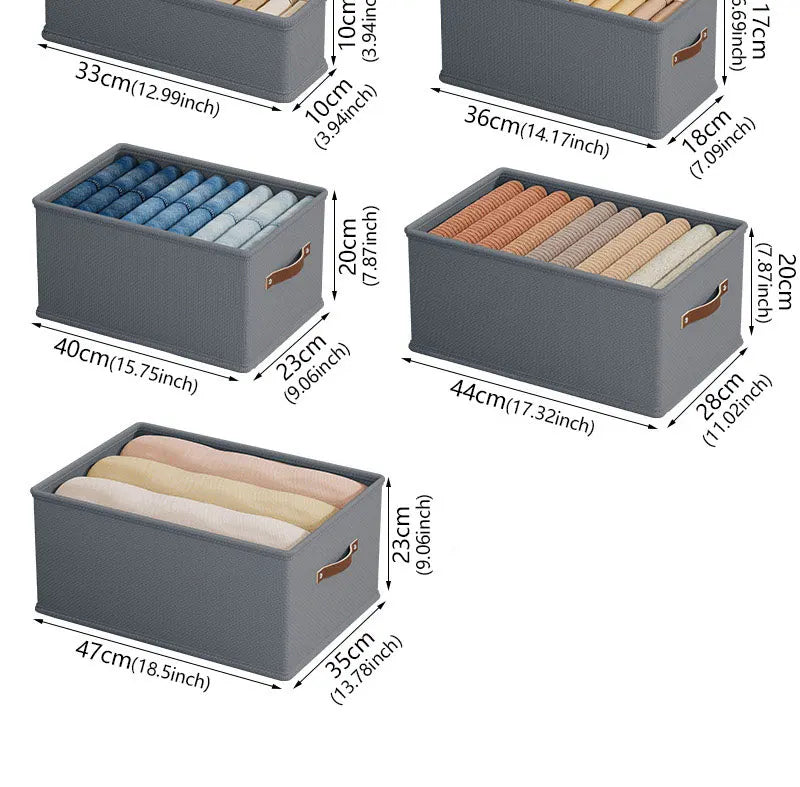 Oxford Fabric Storage Box | Foldable Wardrobe Organiser
