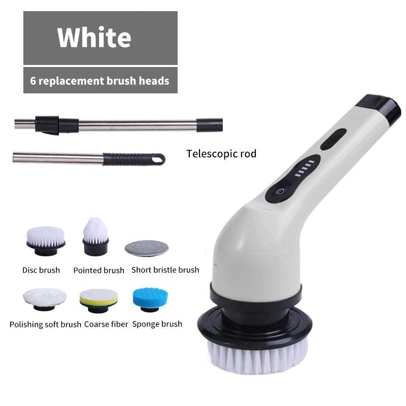 9-in-1 Electric Spin Scrubber Cleaning Brush Set