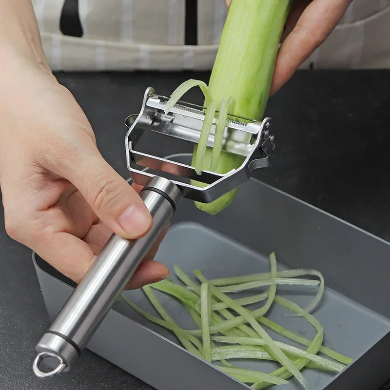 4-in-1 Stainless Steel Vegetable Peeler & Julienne Grater Set