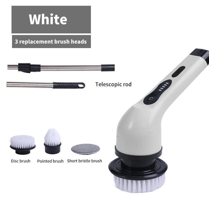 9-in-1 Electric Spin Scrubber Cleaning Brush Set