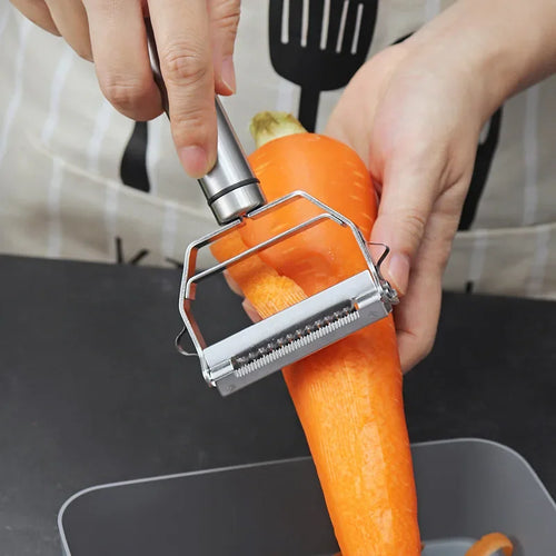4-in-1 Stainless Steel Vegetable Peeler & Julienne Grater Set