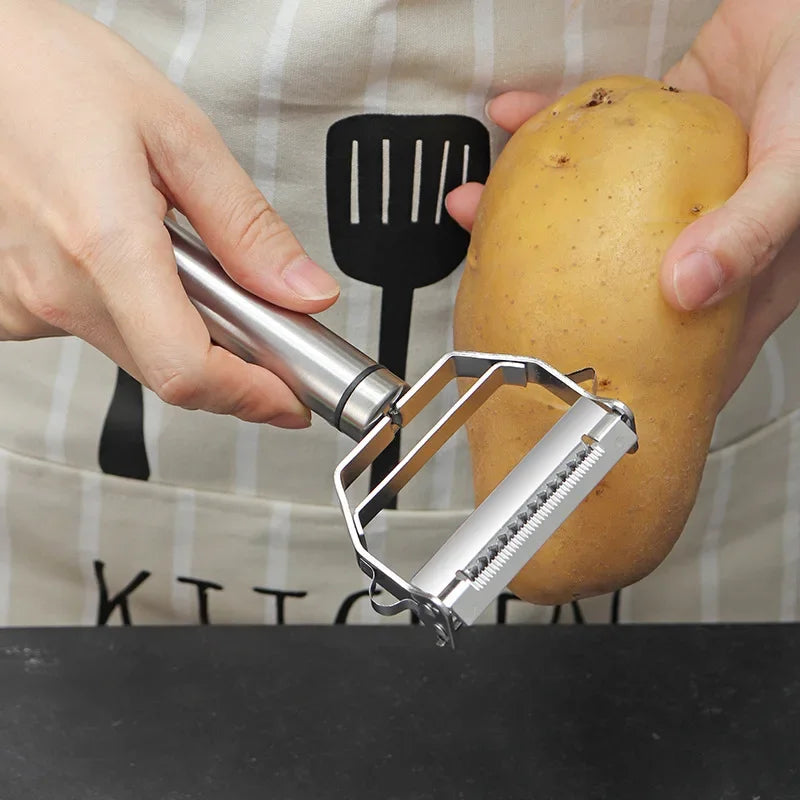 4-in-1 Stainless Steel Vegetable Peeler & Julienne Grater Set