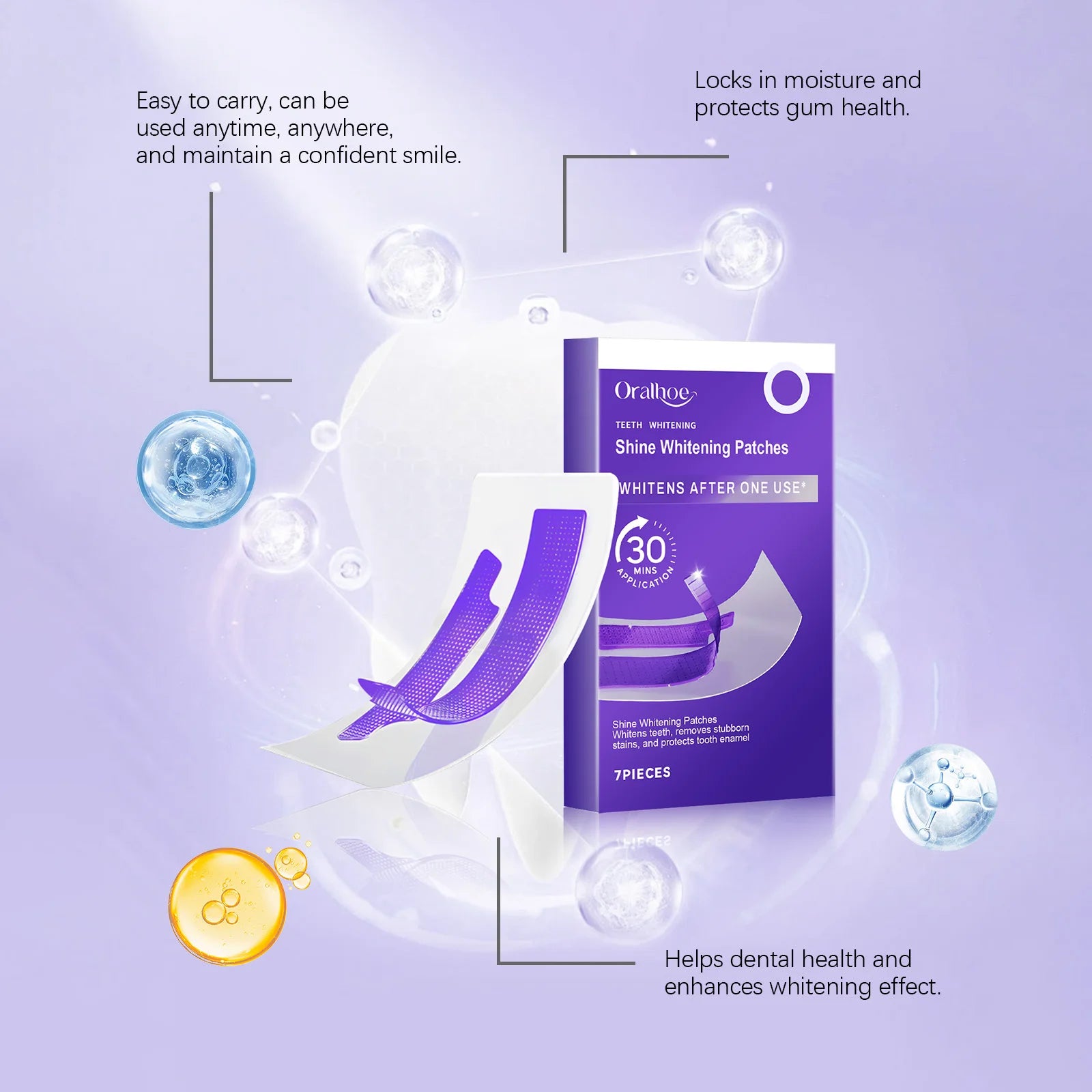 Purple Teeth Whitening Strips – Enamel-Safe Whitening & Sensitivity Reduction