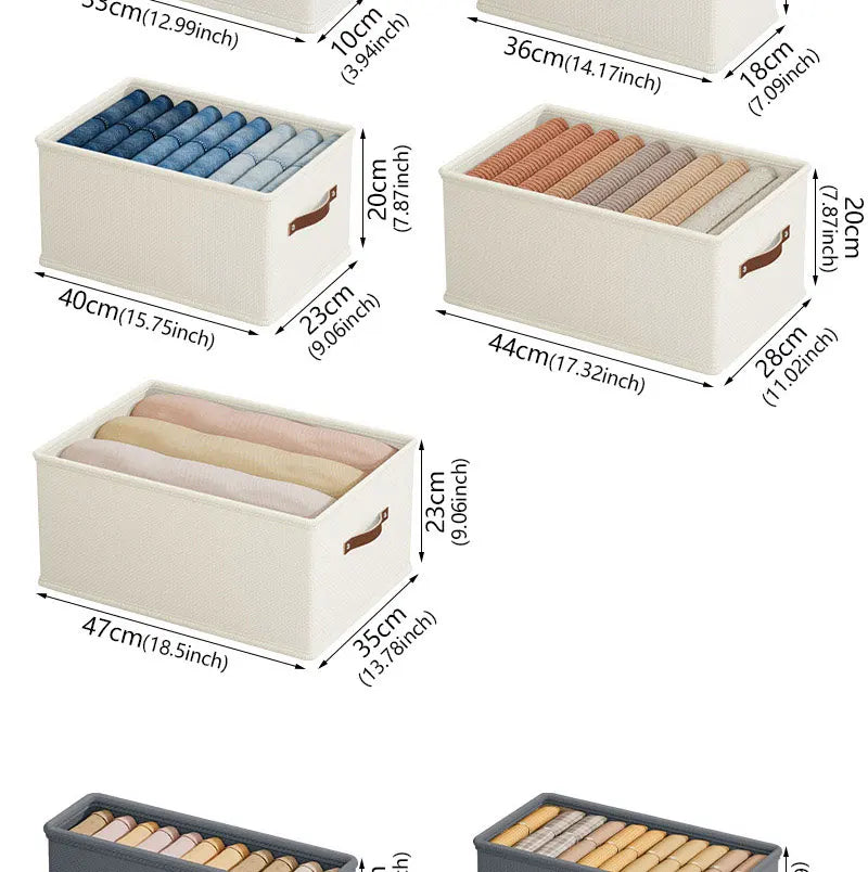 Oxford Fabric Storage Box | Foldable Wardrobe Organiser
