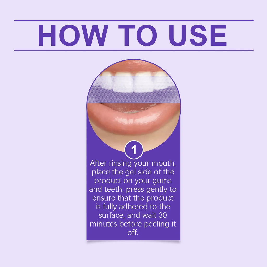 Purple Teeth Whitening Strips – Enamel-Safe Whitening & Sensitivity Reduction