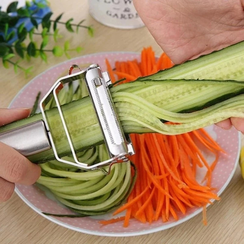 4-in-1 Stainless Steel Vegetable Peeler & Julienne Grater Set