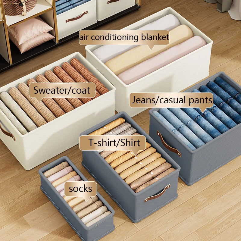 Oxford Fabric Storage Box | Foldable Wardrobe Organiser